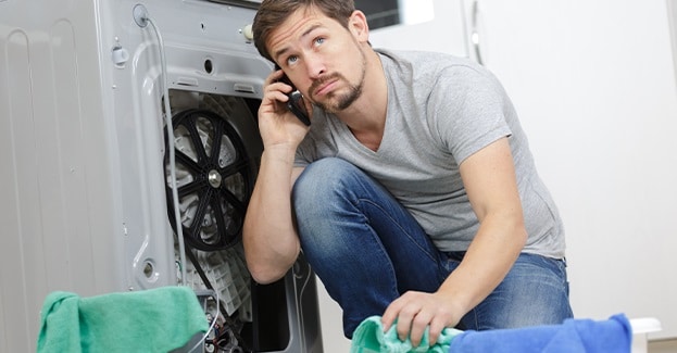 samsung front load washer leaking